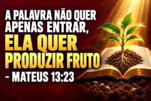 A Palavra Não Quer Apenas Entrar, Ela Quer Produzir Fruto – Mateus 13:23